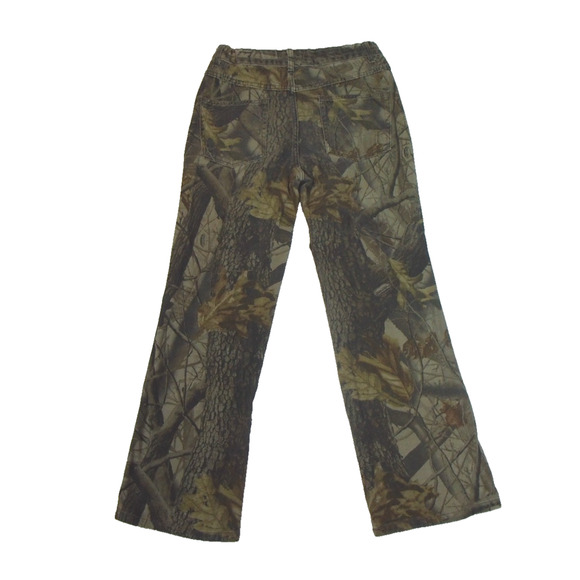 Outfitters Ridge Pants Camo RealTree Hardwoods Denim Hunting Boys Size 16R 28x27 - Picture 2 of 11